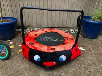Free trampoline and bike