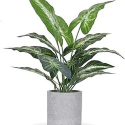 16" Small Fake Plants Artificial Potted Faux Plants for Office Desk Shelf Bathroom Home Decor