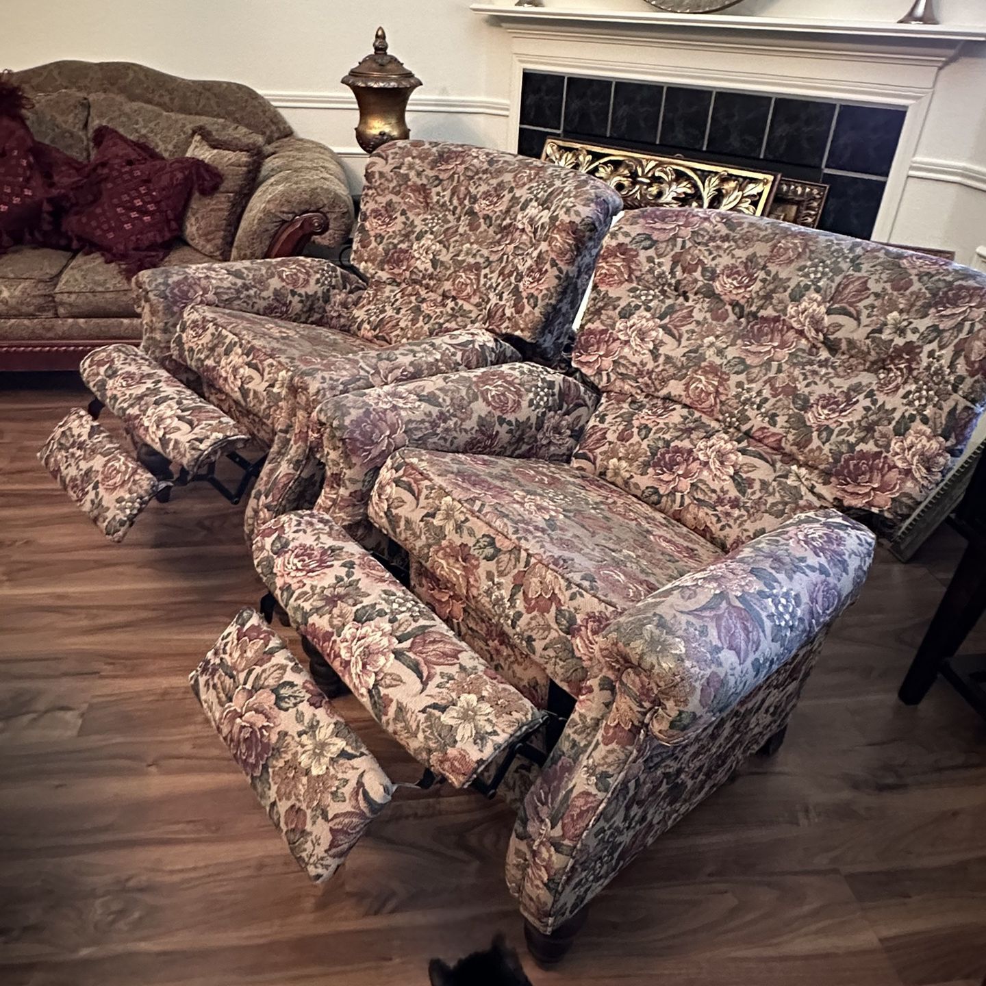 Two Reclining Chairs For Sale 