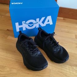 Black Hoka One One M Gaviota 5 Wide Running Shoes Mens Size 9 2E