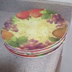 222 Fifth CortLand Cheri Blum Dinner Only  Plates Sets Of 6