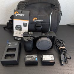 Sony A6000 Camera Body + Accessories