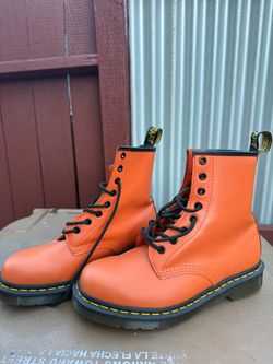Orange Doc Marten Shoes