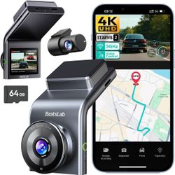 Brand New 4K Dash Cam Front and Rear 64GB Card Included