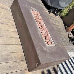 Natural gas Fit Pit With Lava Rocks Need Gone Moving