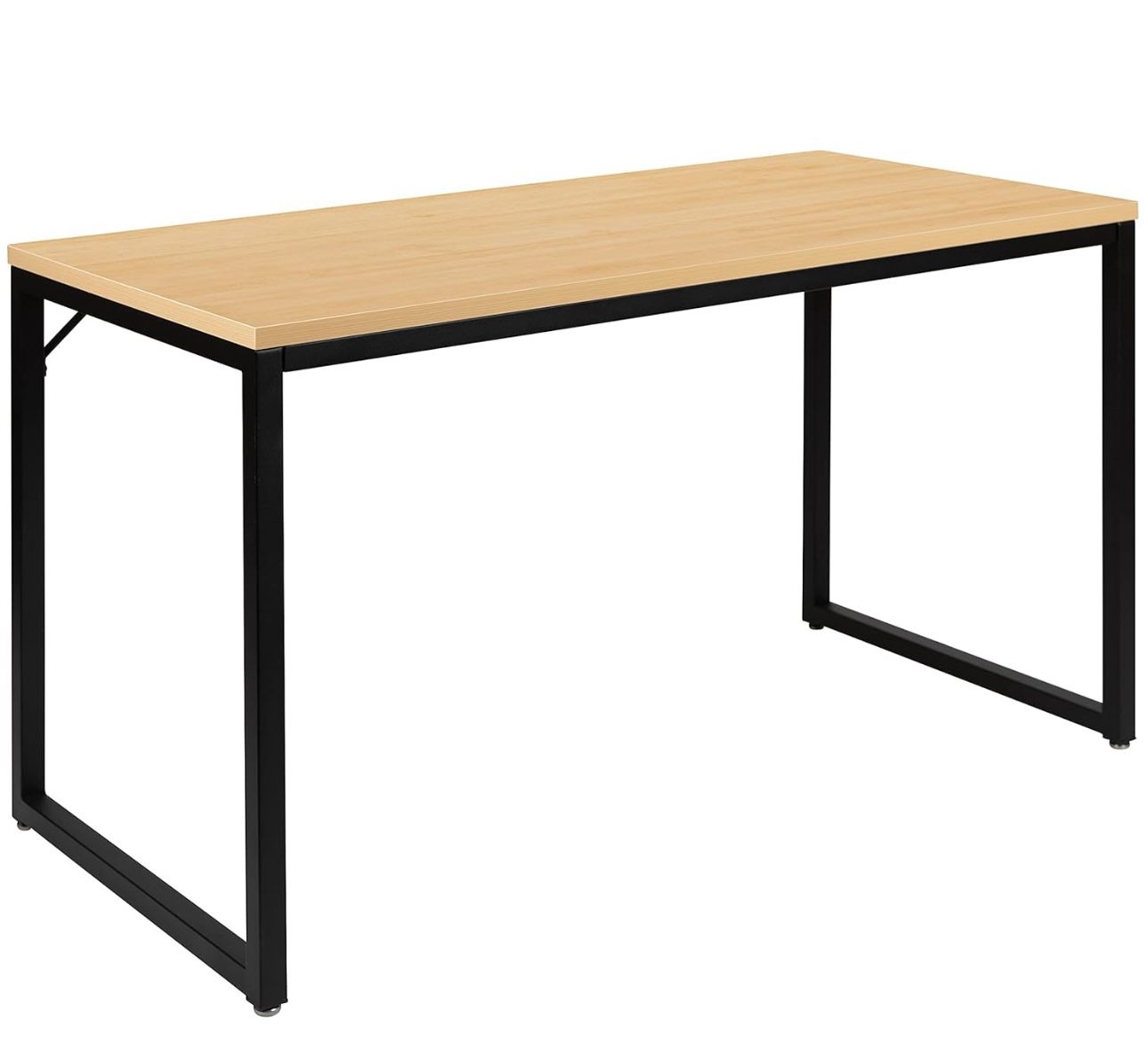 Flash Furniture Tiverton Industrial Modern Desk - Commercial Grade Office Computer Desk and Home Office Desk - 47" Long (Maple/Black)
