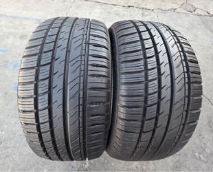 2 USED TIRES MILESTAR 235/40/19