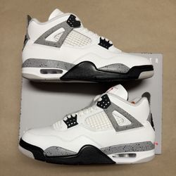 Nike Air Jordan 4 Retro OG White Cement 2025 Mens size 8 Rare NEW!