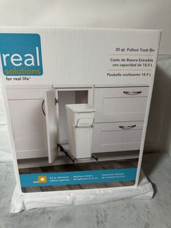 Real Solutions 20 Qt. Pullout Trash Bin
