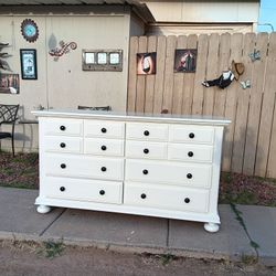 Off-white Dresser 34"H 60"W 20"D