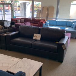 Top Grain Leather Queen Sofa Sleeper