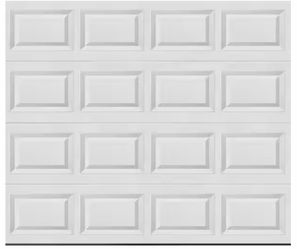 Clopay Classic Steel Short Panel 8 ft x 7 ft Non-Insulated White Garage Door without Windows