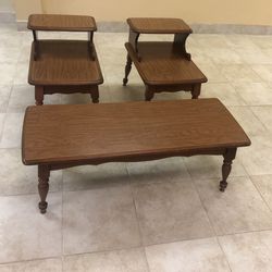 Antique Coffee And Nightstands Tables