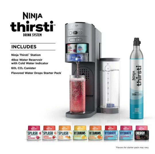 Ninja Thirsti Vitamins Lemonade Flavored Water Drops (Sweetened