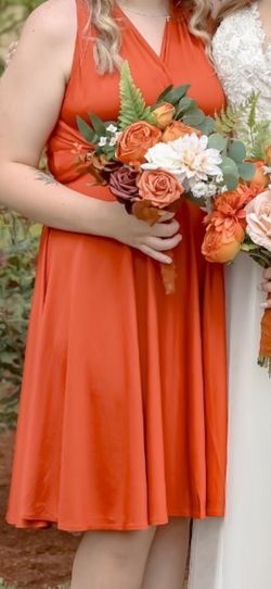 Rustic Orange Infinity Dress 