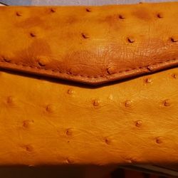 Ostrich Leather Wallet / Clutch