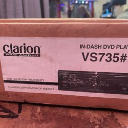 Radio/DVD para carro Clarion VS735 – Nuevo en caja 🚗📀