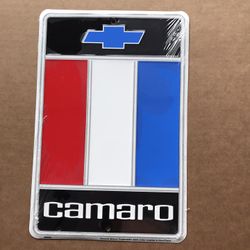 Camaro Embossed Tin Sign (new)