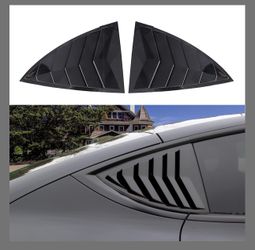  For Model Y Side Window Louver Cover Sport Style For Tesla Model Y 2021 2022 2023 2024 2025 2026 Accessories (Glossy Black)