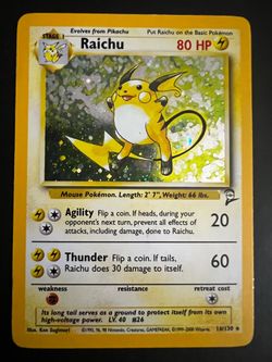 Pokemon - Raichu - 16/130 - Base Set 2 - Holo