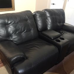 Black Leather Couch
