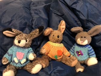 Bunny Trio and bucket