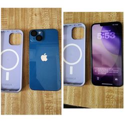 FOR SALE $245 (OR BEST OFFER) 
IPHONE 13 (BLUE) 128GB **(UNLOCK FOR ANY CARRIER))* IN GOOD CONDITION 9/10. CLEAN!  EVERYTHING WORKS READY! CASH OR ZEL