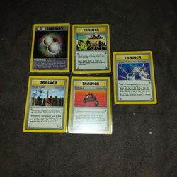 Holo Miracle Energy And 4 Rare Trainers