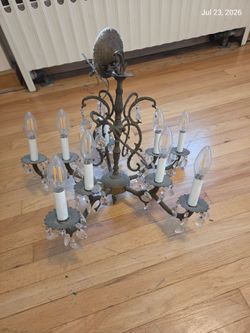 Vintage Brass Chandelier