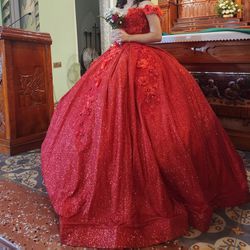 Quinceanera Dress Red