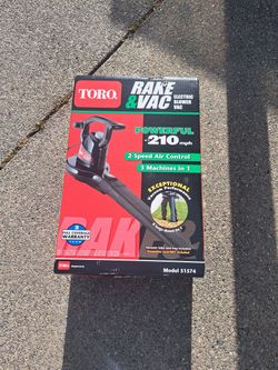 Toro Rake N Vac New In Box $65