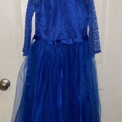 Royal Blue Girls Party Dress 