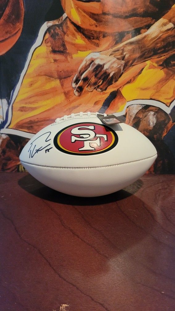 George Kittle Autographed Football With Authenticity