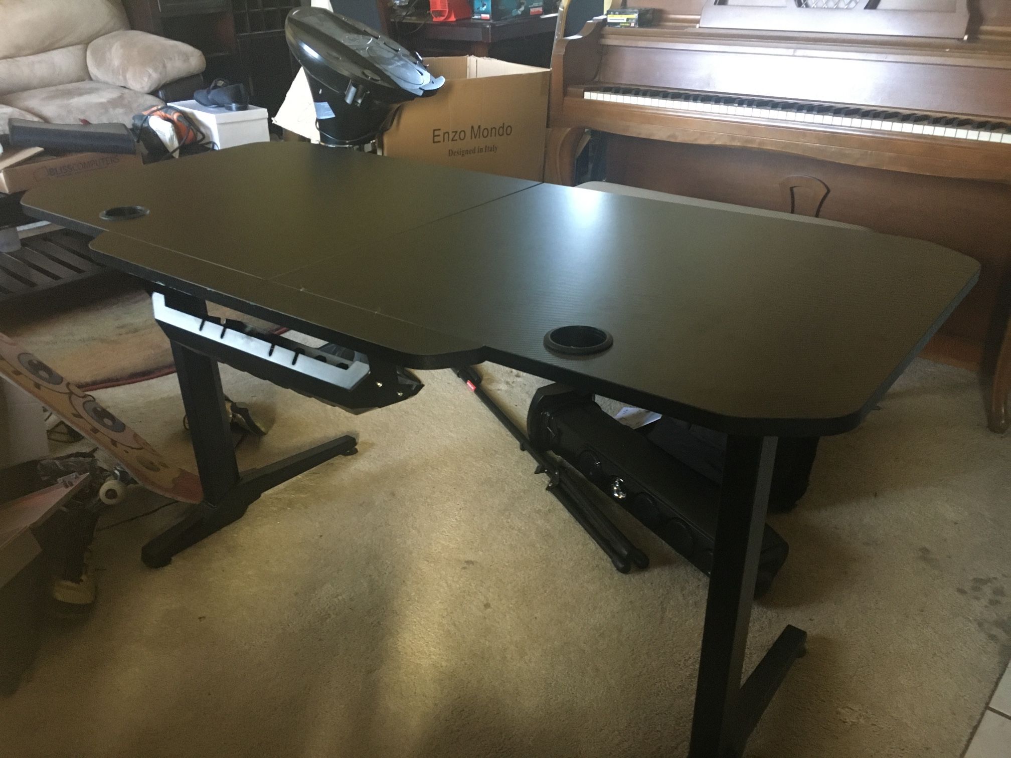 Black Office Desk