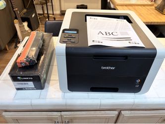 Color/BW Laser Printer Brother HL-3170CDW (w/extra ink)