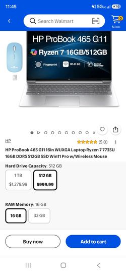 HP ProBook 465 G11 Laptop Ryzen 7 16GB 512GB