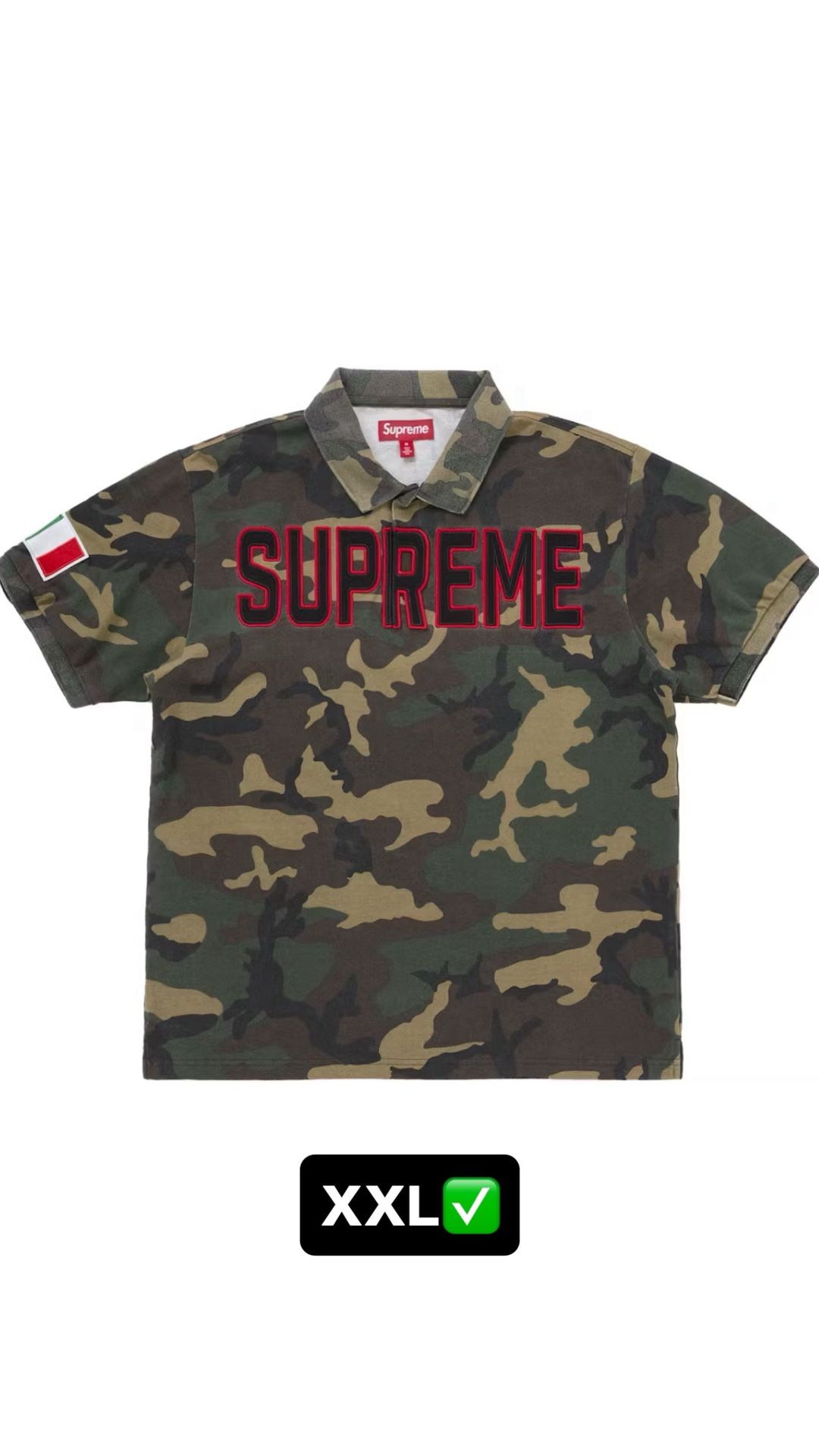 Supreme Twill Polo Shirt Camo 2025