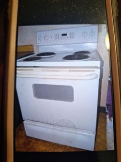 White Electric Coil Range Stove Oven