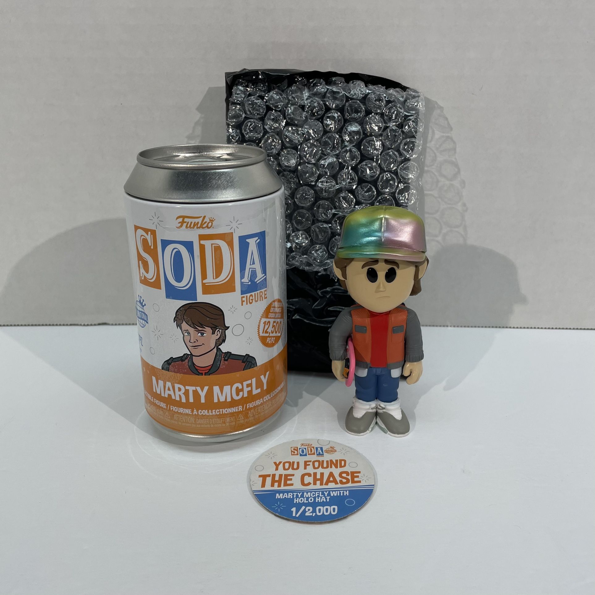 Funko Pop Soda Marty McFly Chase 1/2000 W/ Holo Hat International
