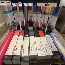  Assorted Cricut Vinyl + Organizer 