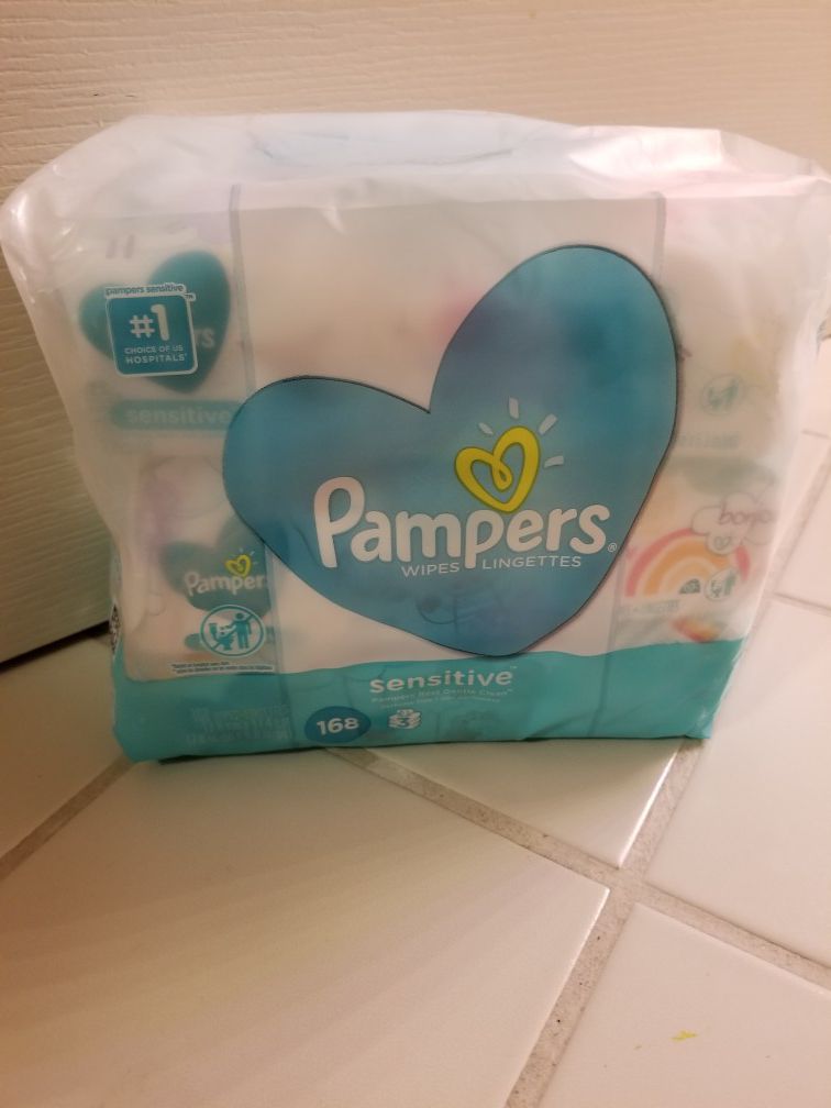 Pampers 168- Count Sensitive Baby Wipes