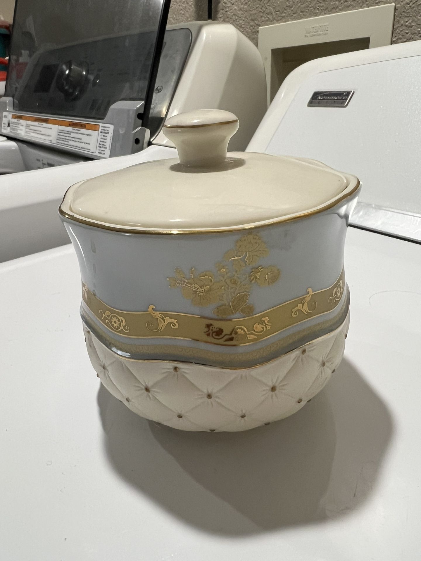 Croscill Home Napoleon Ceramic Jar Gold Accents