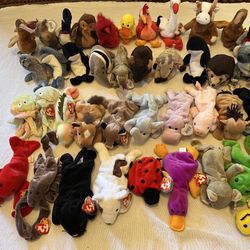 Lot Of 40 Beanie Babies