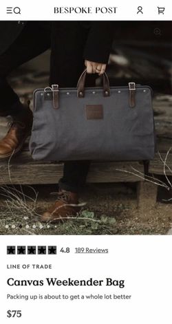 Line of Trade Canvas Weekender Bag