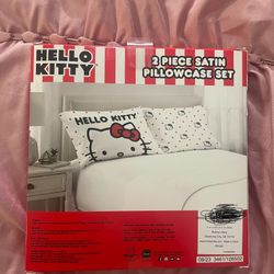 Hello Kitty 2 Piece Satin Pillow Cases 