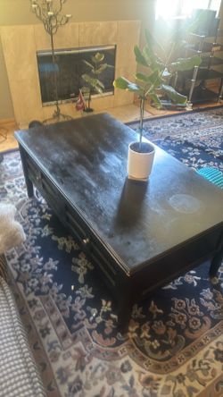 Black coffee table