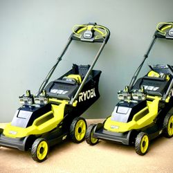 Brand new Ryobi ONE+ HP 18V Brushless 20 in. Cordless Battery Walk Behind Self-Propelled Lawn Mower w/ (2) 6.0 Ah Batteries and Chargers