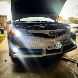 White 9005 HB3 LED Bulbs Headlight Conversion Kit High Beam Bright 