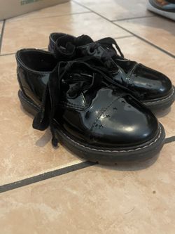 Girls Zara Black Dress Shoes 