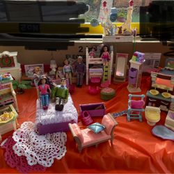 Fisher Price Dollhouse Furniture Plus Loving Family